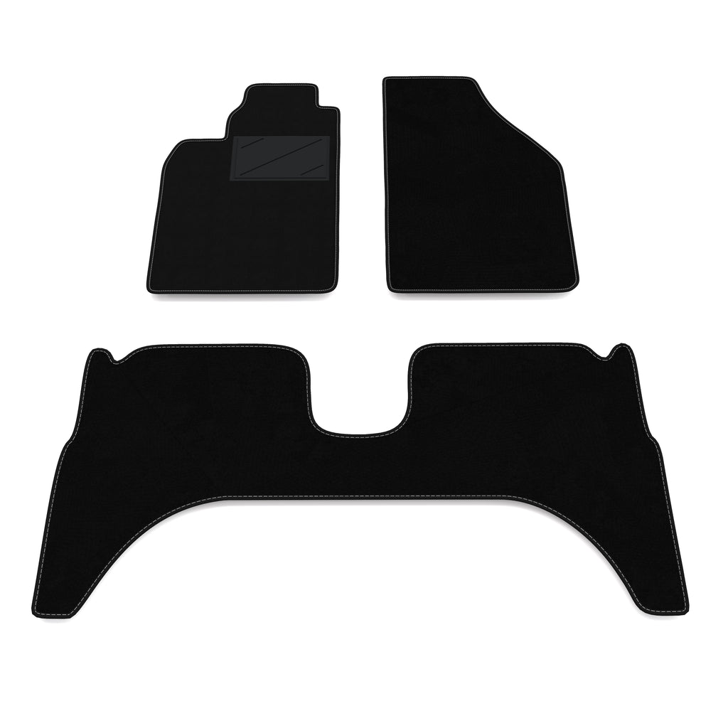 Tappetini Mitsubishi L200 doppia cabina 1996-2005 - posteriore unito