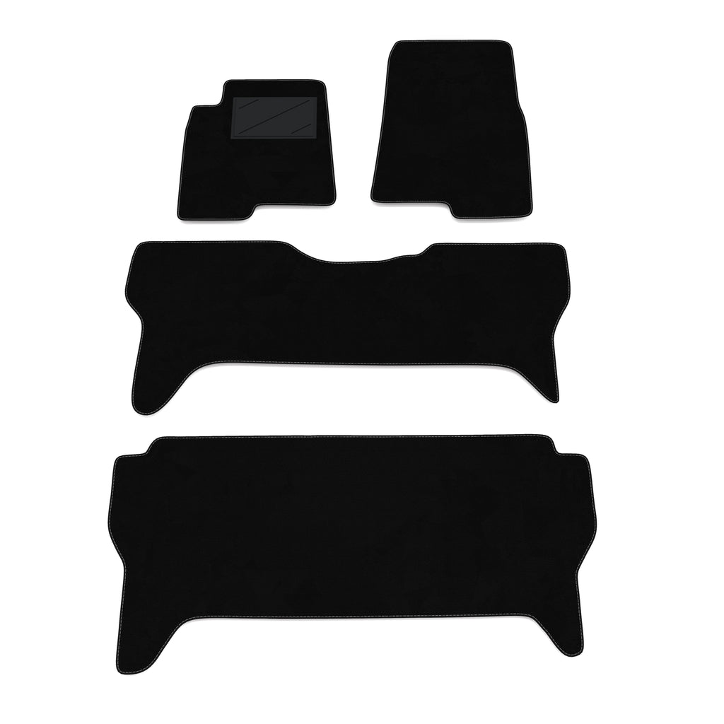Tappetini Mitsubishi Pajero 7 posti 1999-2006 - posteriore unito