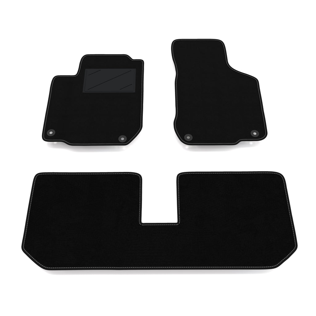 Tappetini Volkswagen New Beetle 1998-2011 (CLIPS TONDE) - posteriore unito