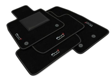 Tappetini Fiat 500X 2015-2025 Lato passeggero con sistema di fissaggio